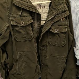 army green Hollister blazer